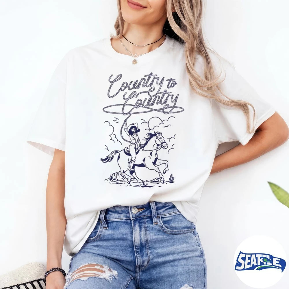 Official Country To Country 2026 Tour Rodeo Rider t-shirt