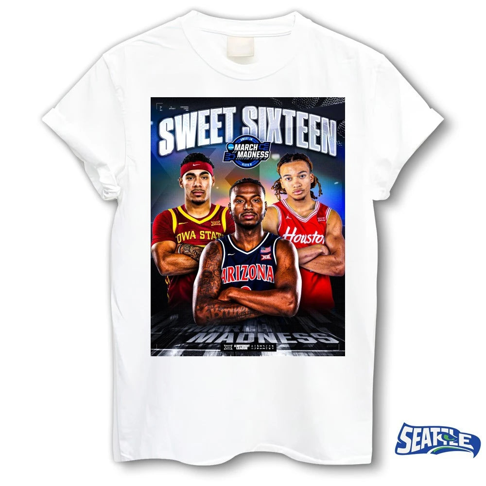 Official Cyclones ‘Cats Coogs Sweet Sixteen March Madness Big Ten Conference Poster t-shirt