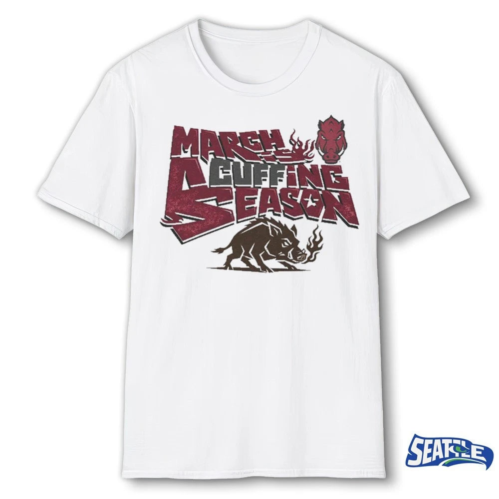 Official Darius Acuff Jr. March is Acuffing Season Arkansas Razorbacks Basketball t-shirt