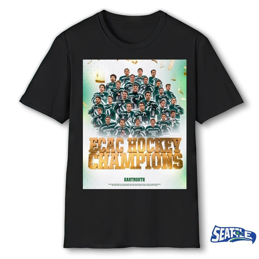 Official Dartmouth Men’s Hockey ECAC Hockey Champions 2026 Poster t-shirt