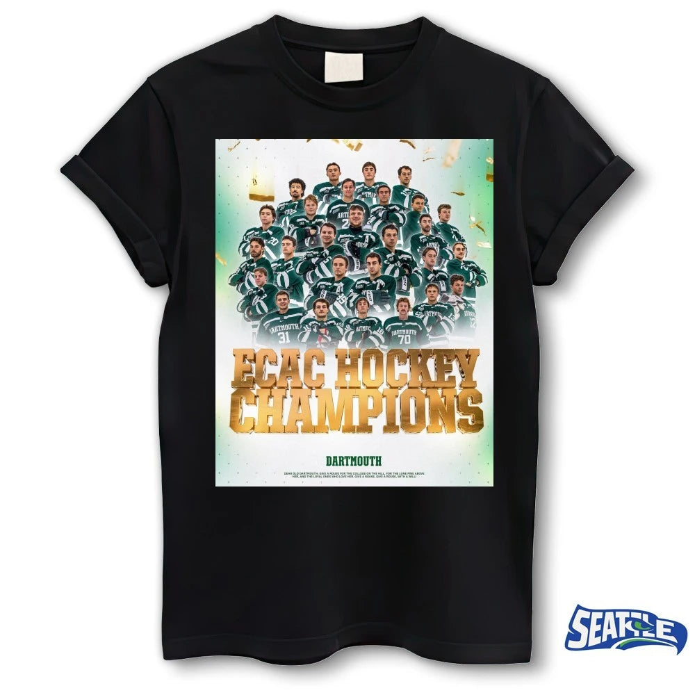 Official Dartmouth Men’s Hockey ECAC Hockey Champions 2026 Poster t-shirt