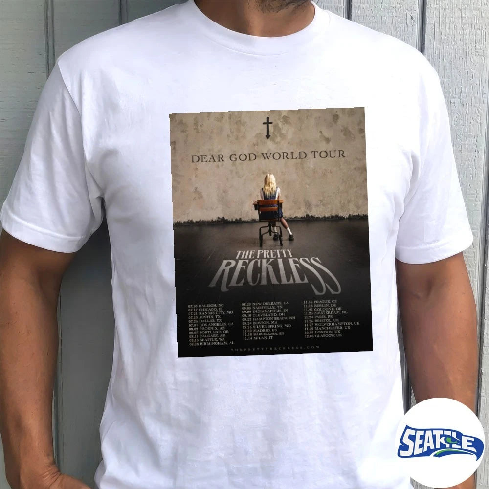 Official Dear God World Tour The Pretty Reckless 2026 July – December Poster t-shirt