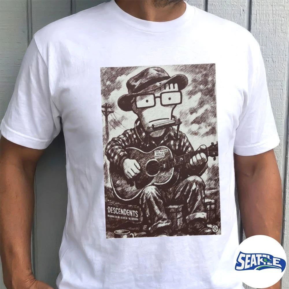 Official Descendents March 2 2026 Oklahoma City This Machine Kills Fascists Poster t-shirt
