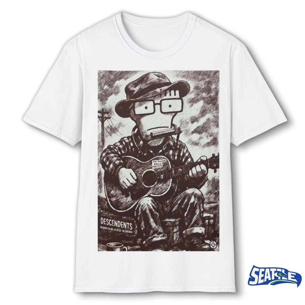 Official Descendents March 2 2026 Oklahoma City This Machine Kills Fascists Poster t-shirt