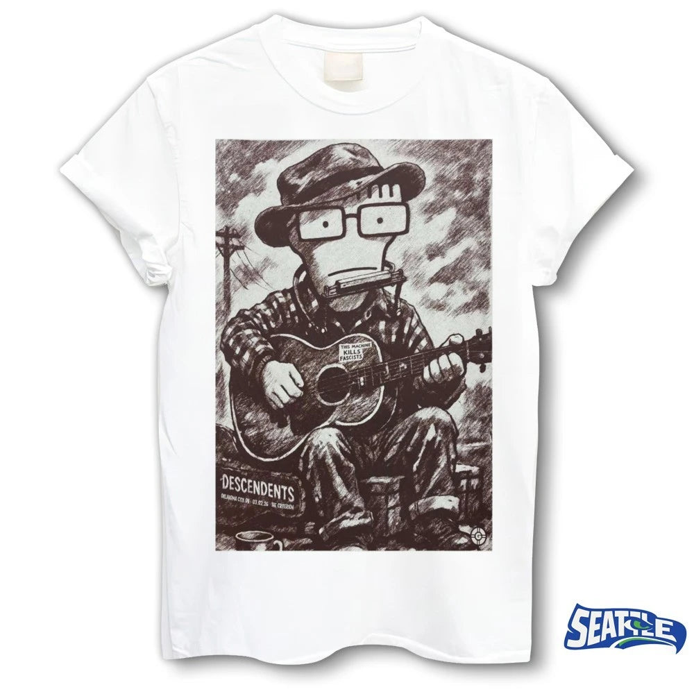 Official Descendents March 2 2026 Oklahoma City This Machine Kills Fascists Poster t-shirt