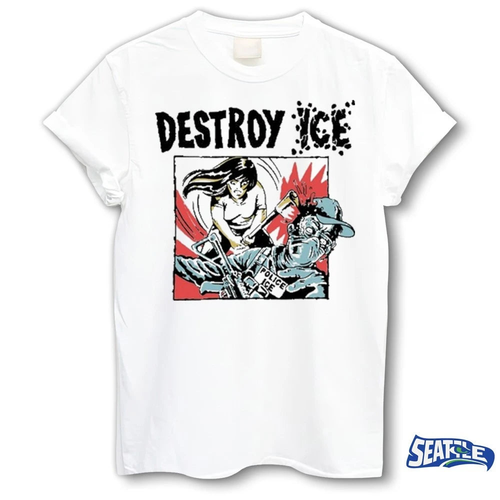 Official Destroy Ice Police Ice 2026 t-shirt