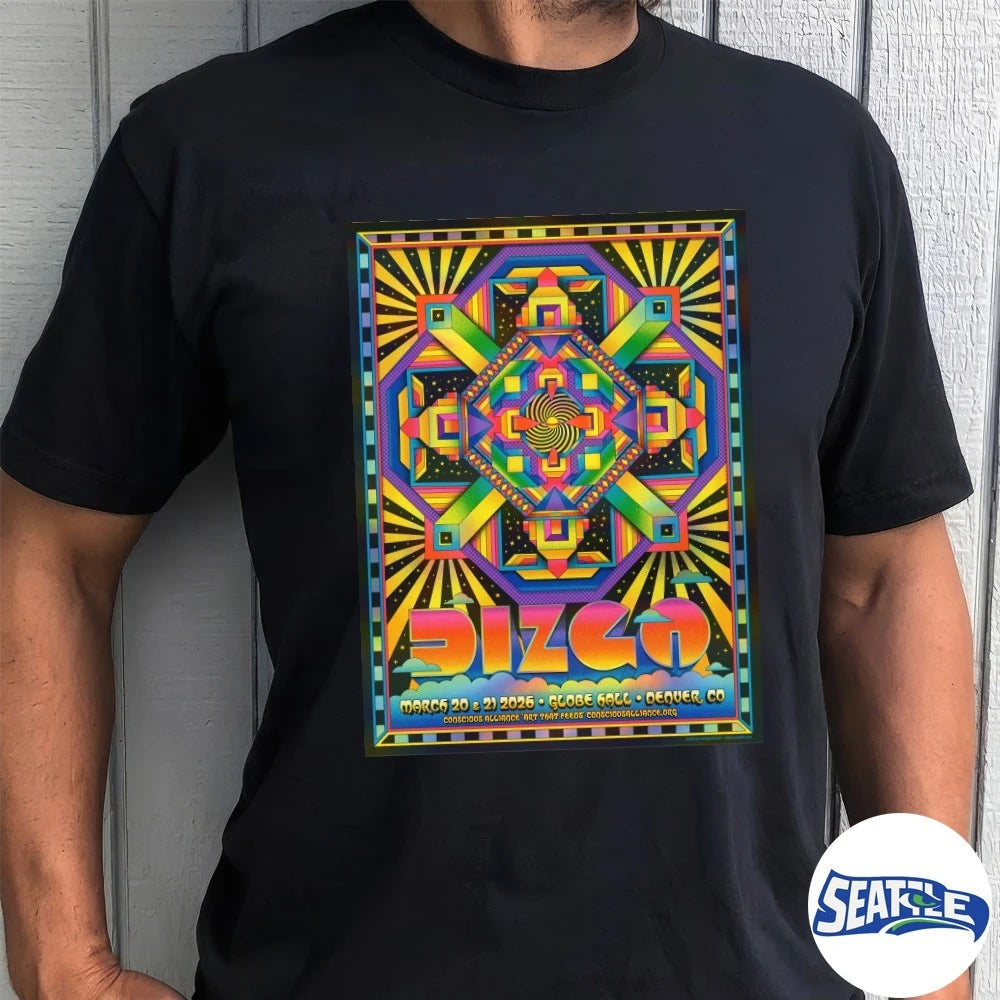 Official Dizco Band March 20 – 21 2026 Globe Hall Denver CO Poster t-shirt