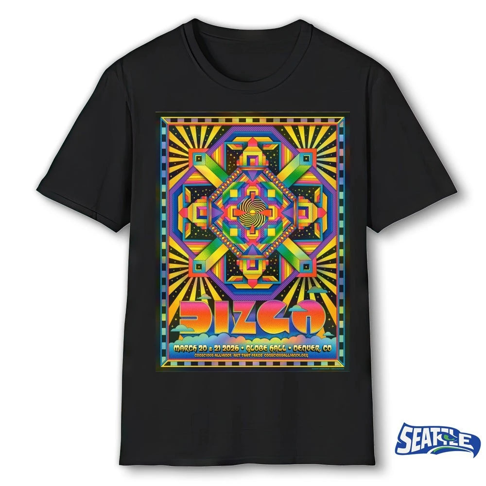 Official Dizco Band March 20 – 21 2026 Globe Hall Denver CO Poster t-shirt