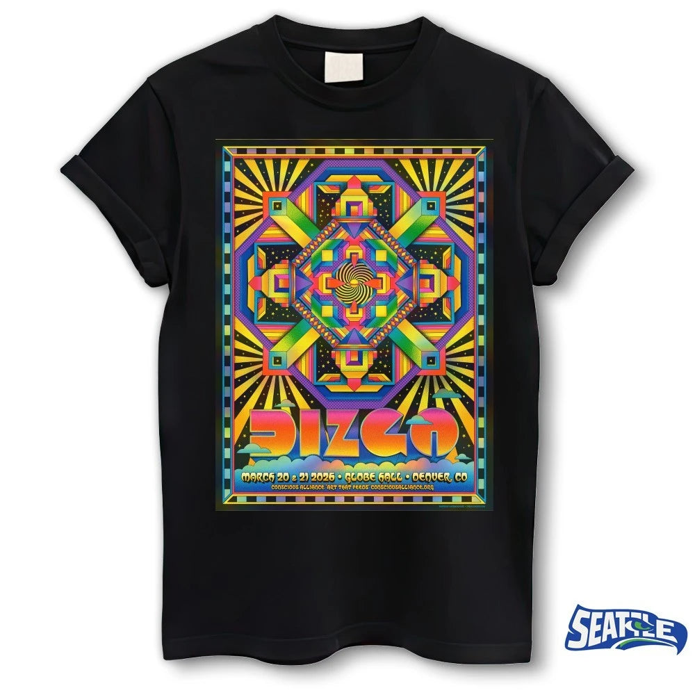 Official Dizco Band March 20 – 21 2026 Globe Hall Denver CO Poster t-shirt