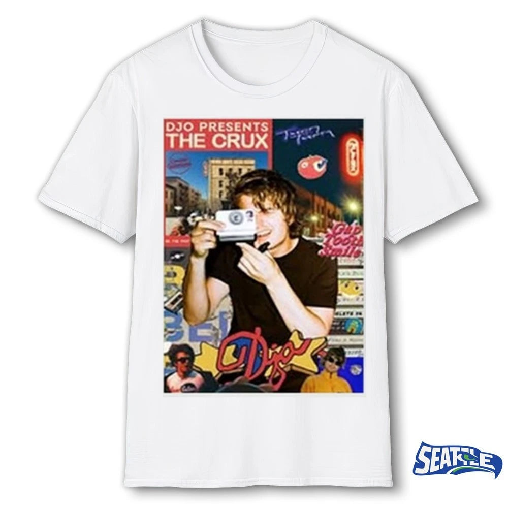 Official DJO x Tienda Ronnie Presents The Crux 2026 t-shirt