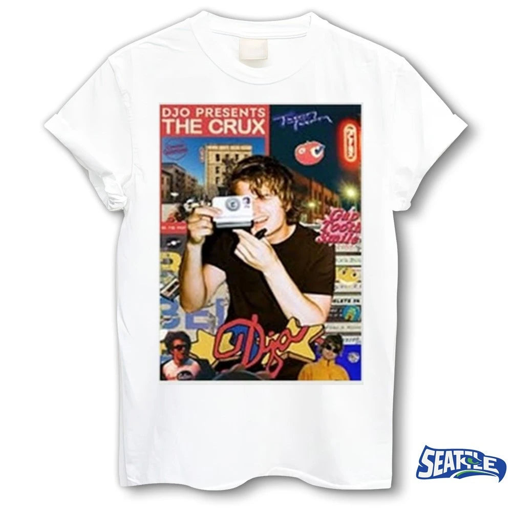 Official DJO x Tienda Ronnie Presents The Crux 2026 t-shirt