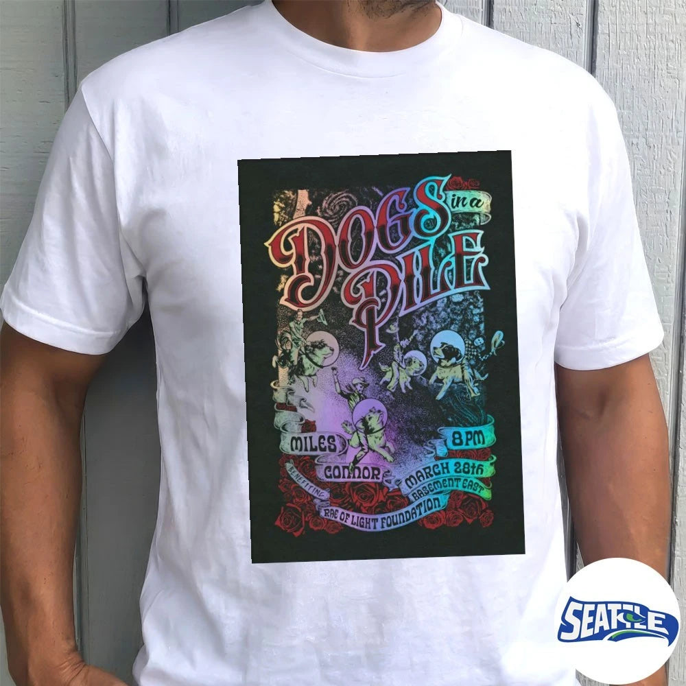 Official Dogs In A Pile The Basement East In Nashville TN March 28 2026 Poster t-shirt