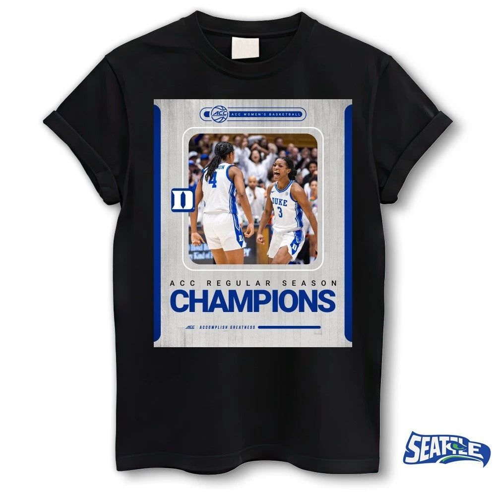 Official Duke Women’s Basketball 2026 ACC Women’s Basketball Regular Season Champions Poster t-shirt