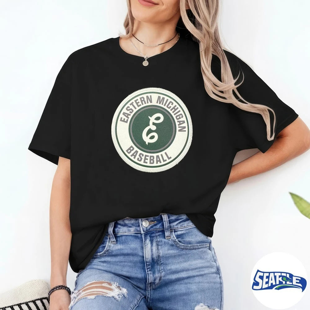Official Eastern Michigan Baseball Logo t-shirt