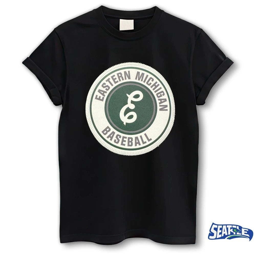 Official Eastern Michigan Baseball Logo t-shirt