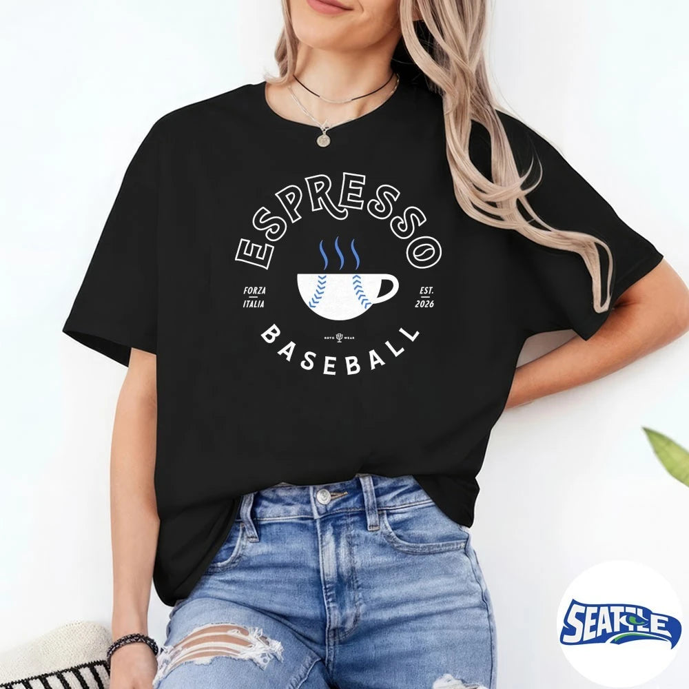 Official Espresso Baseball Est 2026 Forza Italia Cup t-shirt