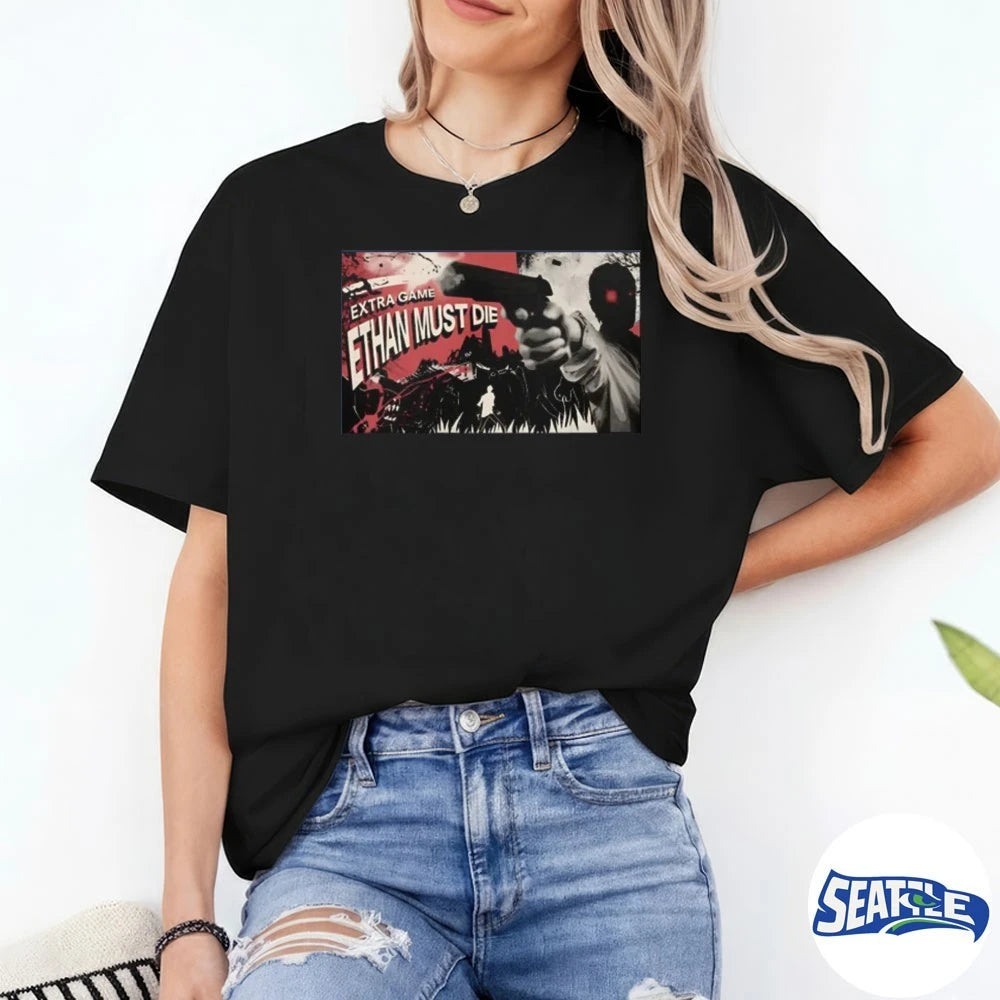 Official Extra Game Ethan Must Die t-shirt