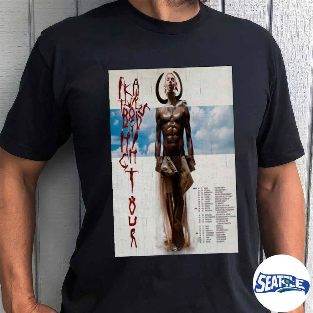 Official FKA Twigs Body High Tour in Miami March 14 2026 Poster t-shirt