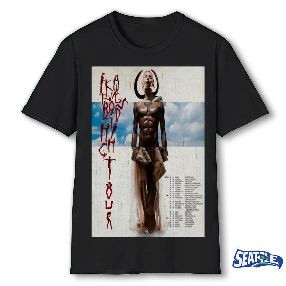 Official FKA Twigs Body High Tour in Miami March 14 2026 Poster t-shirt