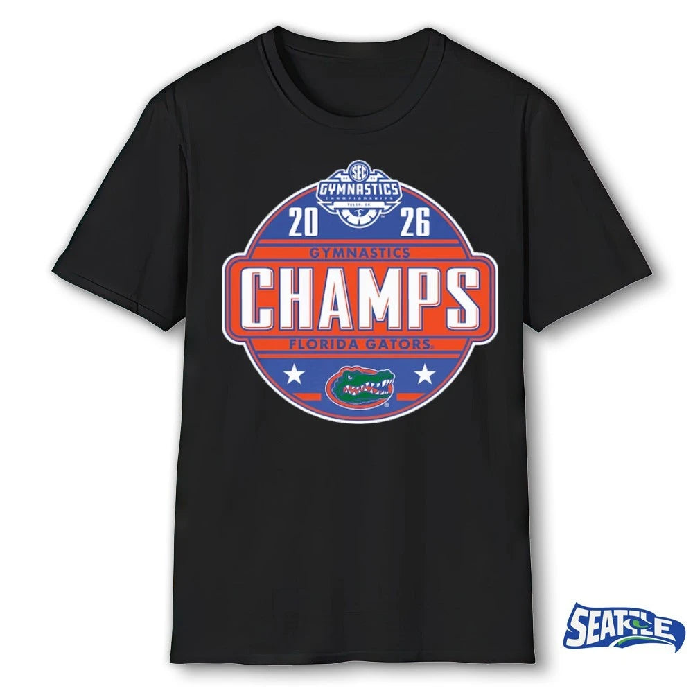 Official Florida Gators Selena Harris-Miranda 2026 SEC Women’s Gymnastics Champions First Time Three Years Locker Room t-shirt