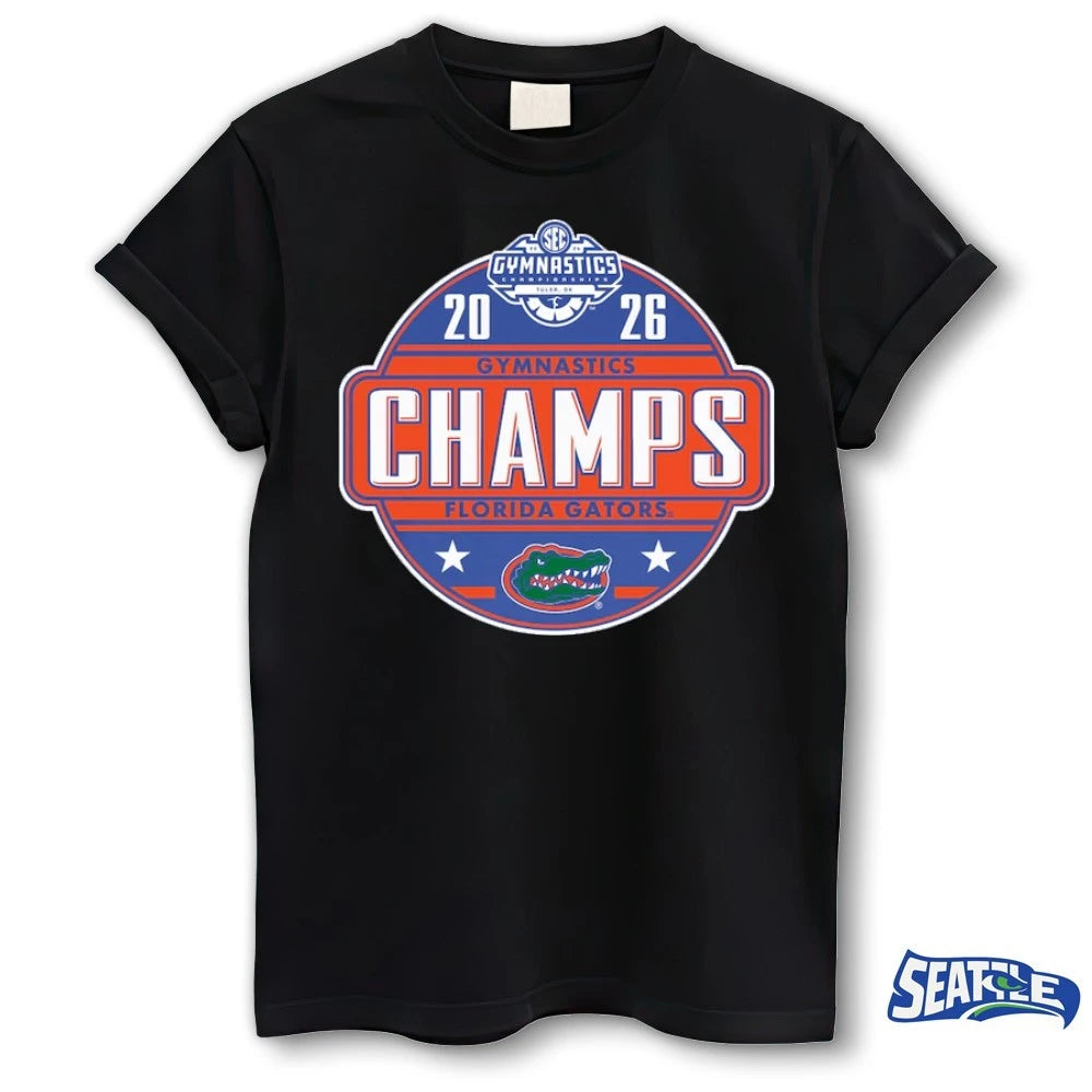 Official Florida Gators Selena Harris-Miranda 2026 SEC Women’s Gymnastics Champions First Time Three Years Locker Room t-shirt