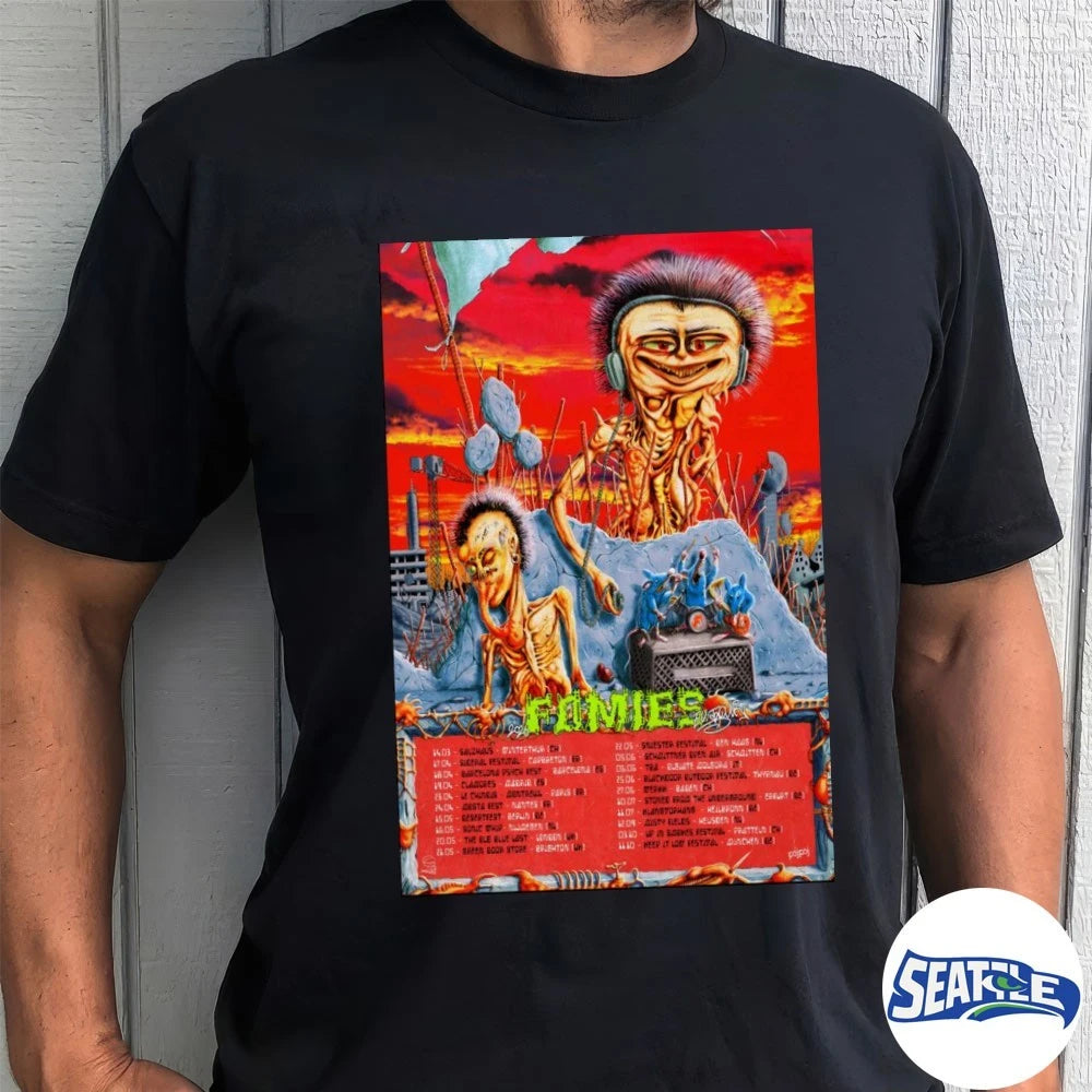 Official FOMIES EU Concert Tour Dates 2026 Tour Artwork Poster t-shirt