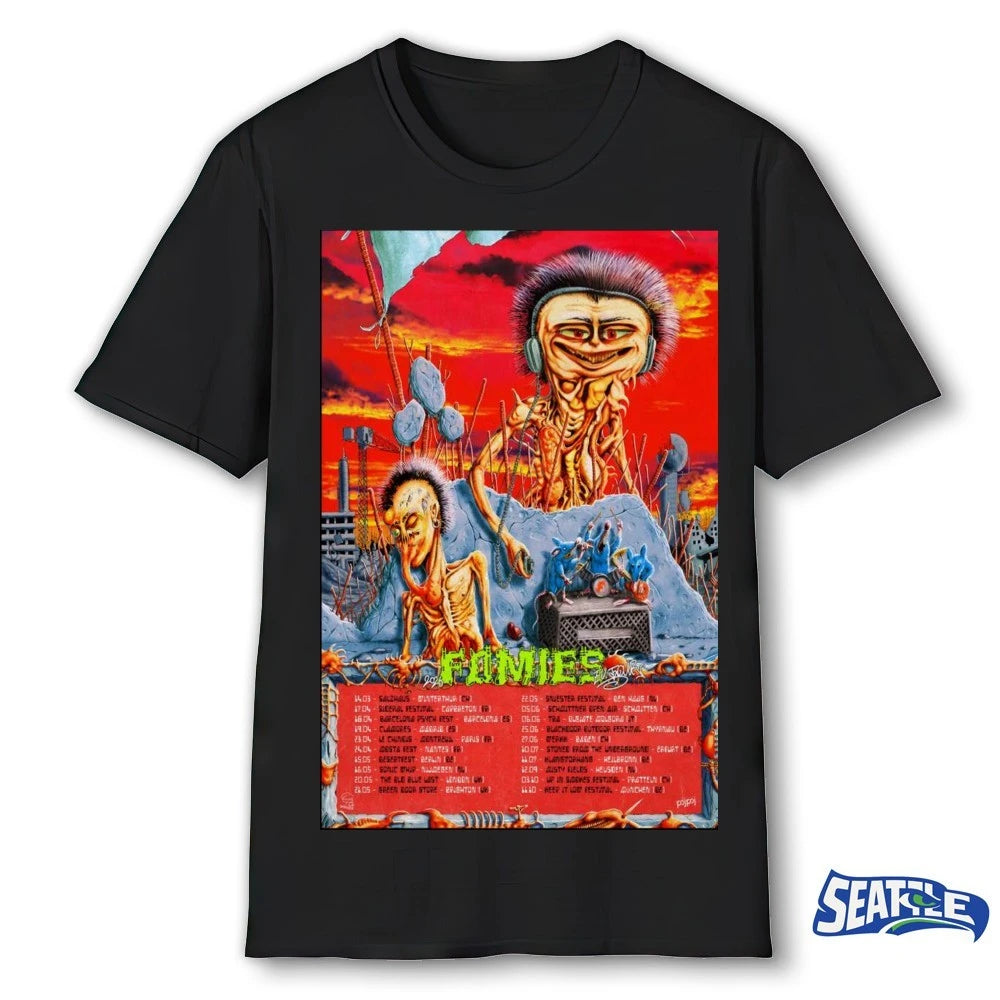 Official FOMIES EU Concert Tour Dates 2026 Tour Artwork Poster t-shirt