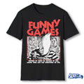 Official Funny Games Wether By Knife Or Wether By Gun Losing Your Life Can Sometimes Be Fun t-shirt