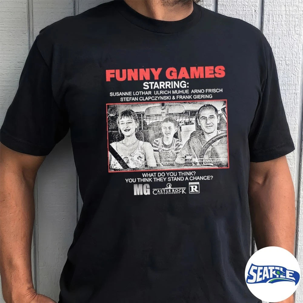 Official Funny Games What Do You Think You Think They Stand A Chance t-shirt