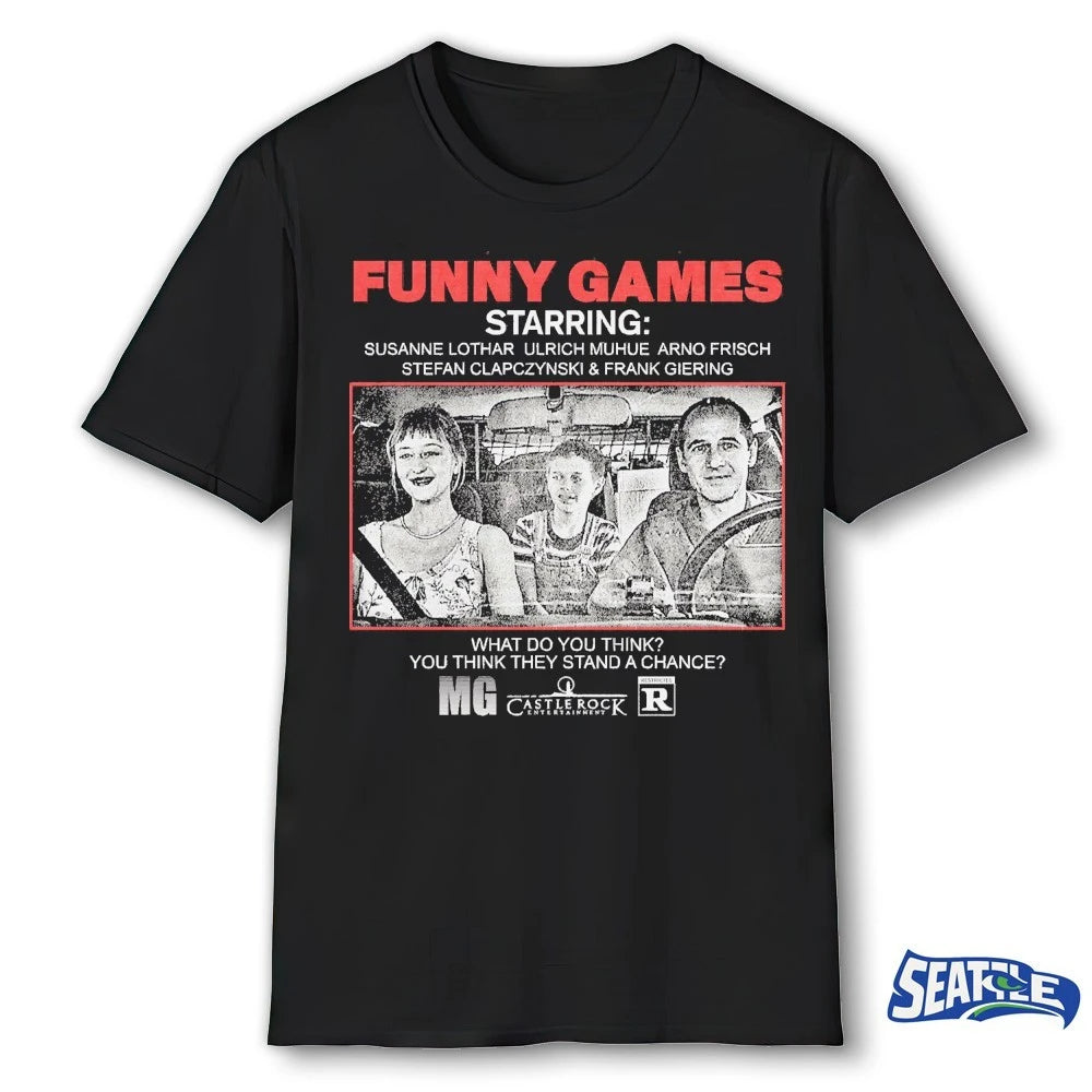 Official Funny Games What Do You Think You Think They Stand A Chance t-shirt