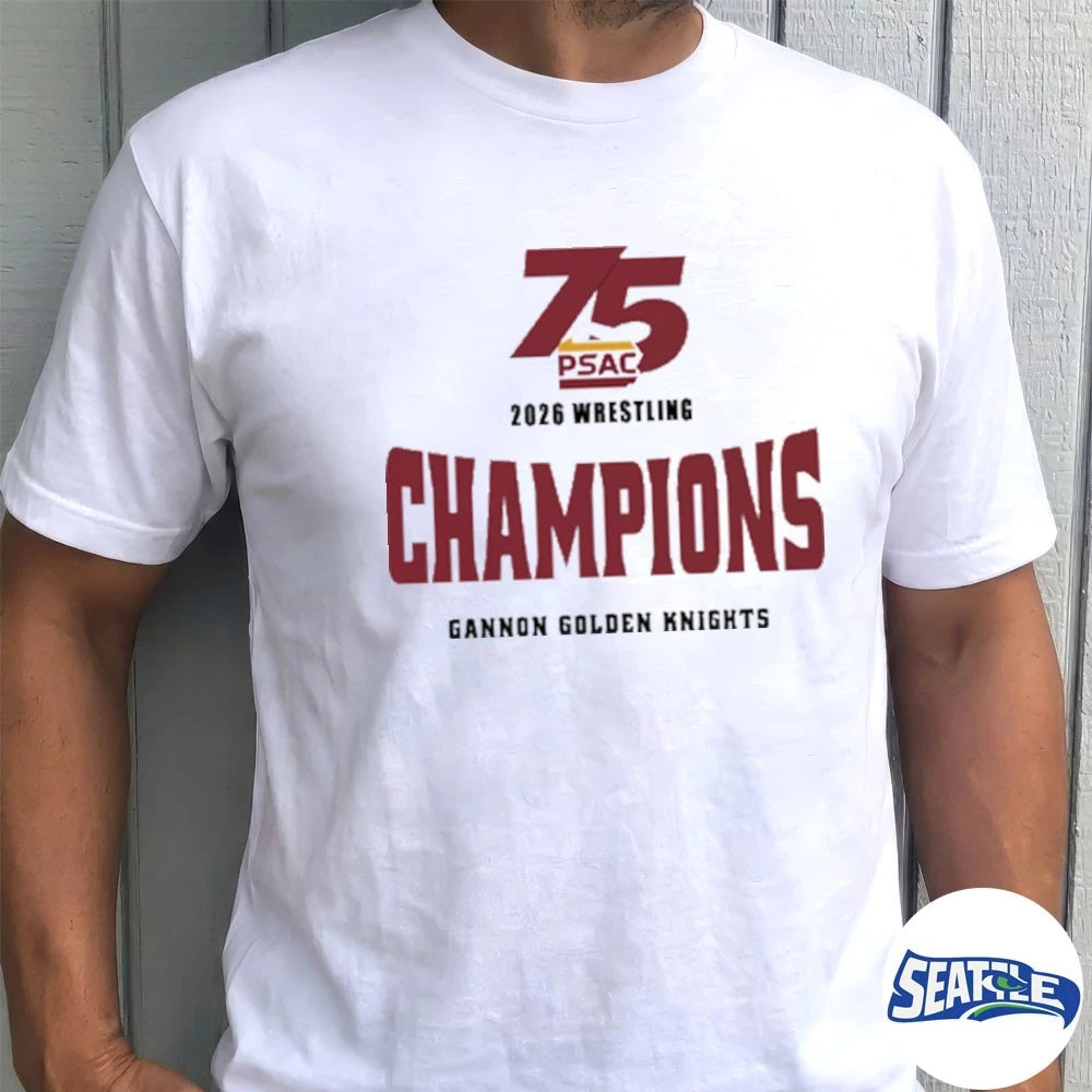 Official Gannon Golden Knights 2026 PSAC Pennsylvania State Athletic Conference Champions t-shirt