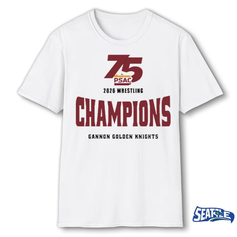 Official Gannon Golden Knights 2026 PSAC Pennsylvania State Athletic Conference Champions t-shirt