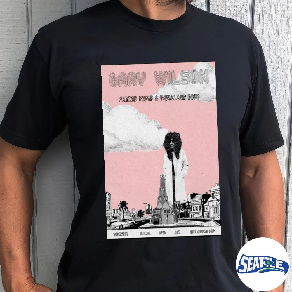 Official Gary Wilson San Diego CA On March 12 2026 The Tower Bar Poster t-shirt