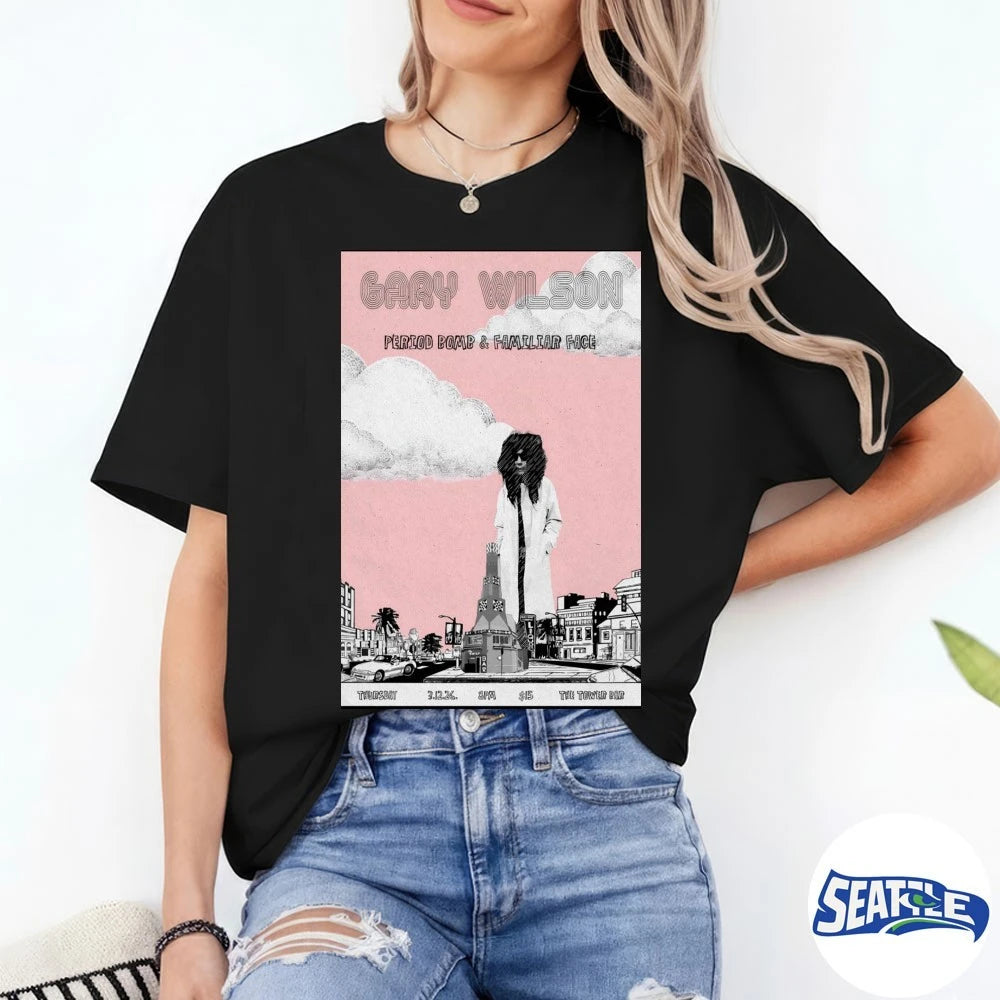 Official Gary Wilson San Diego CA On March 12 2026 The Tower Bar Poster t-shirt