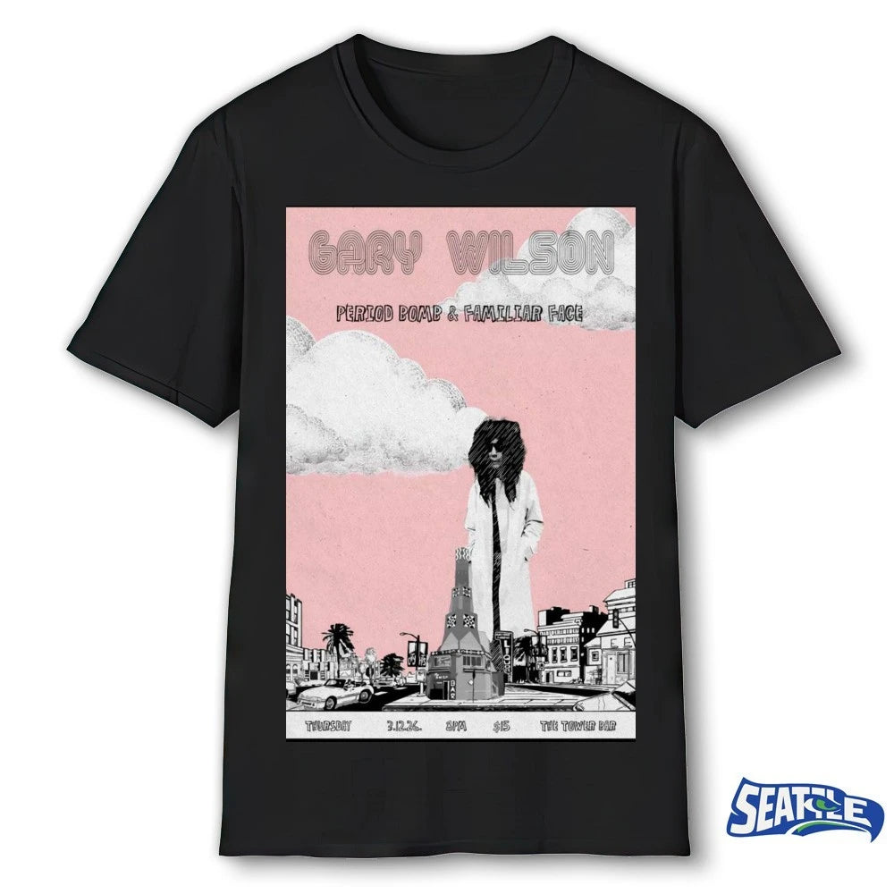 Official Gary Wilson San Diego CA On March 12 2026 The Tower Bar Poster t-shirt
