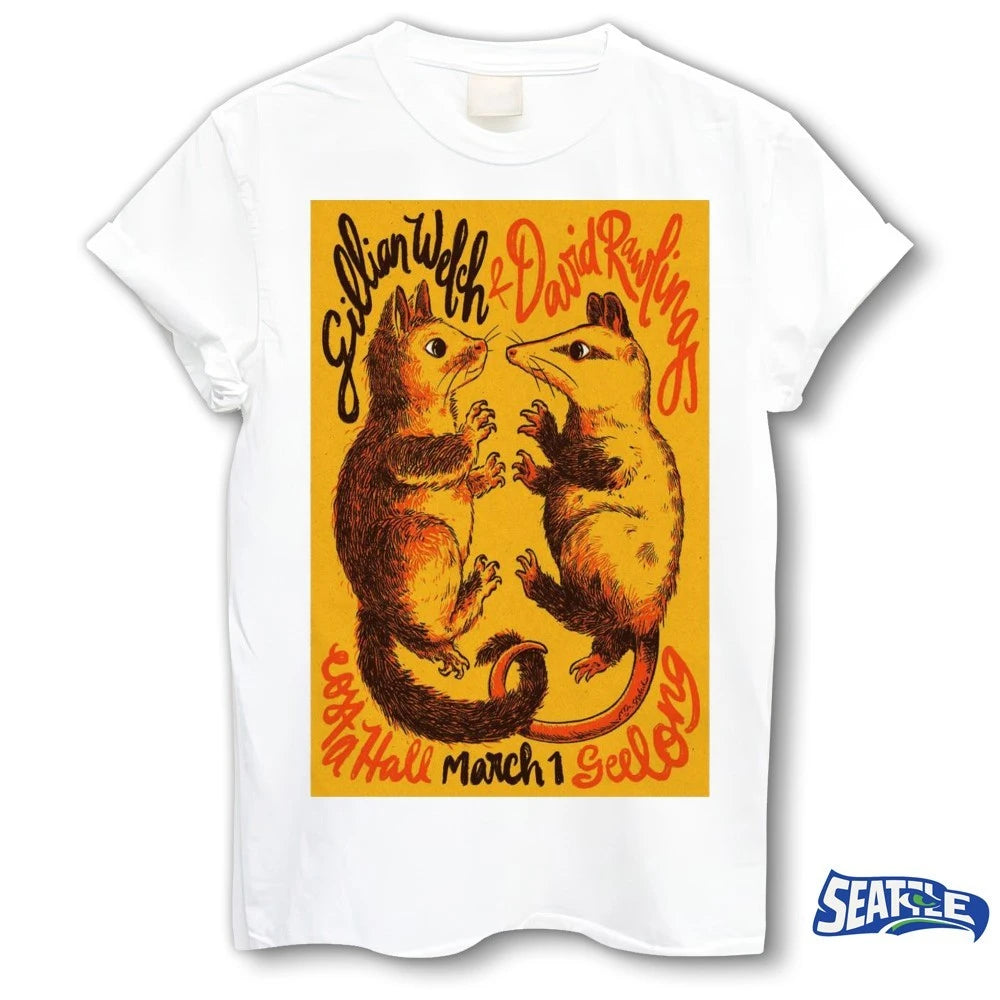 Official Gillian Welch and David Rawlings March 1 2026 Geelong Poster t-shirt