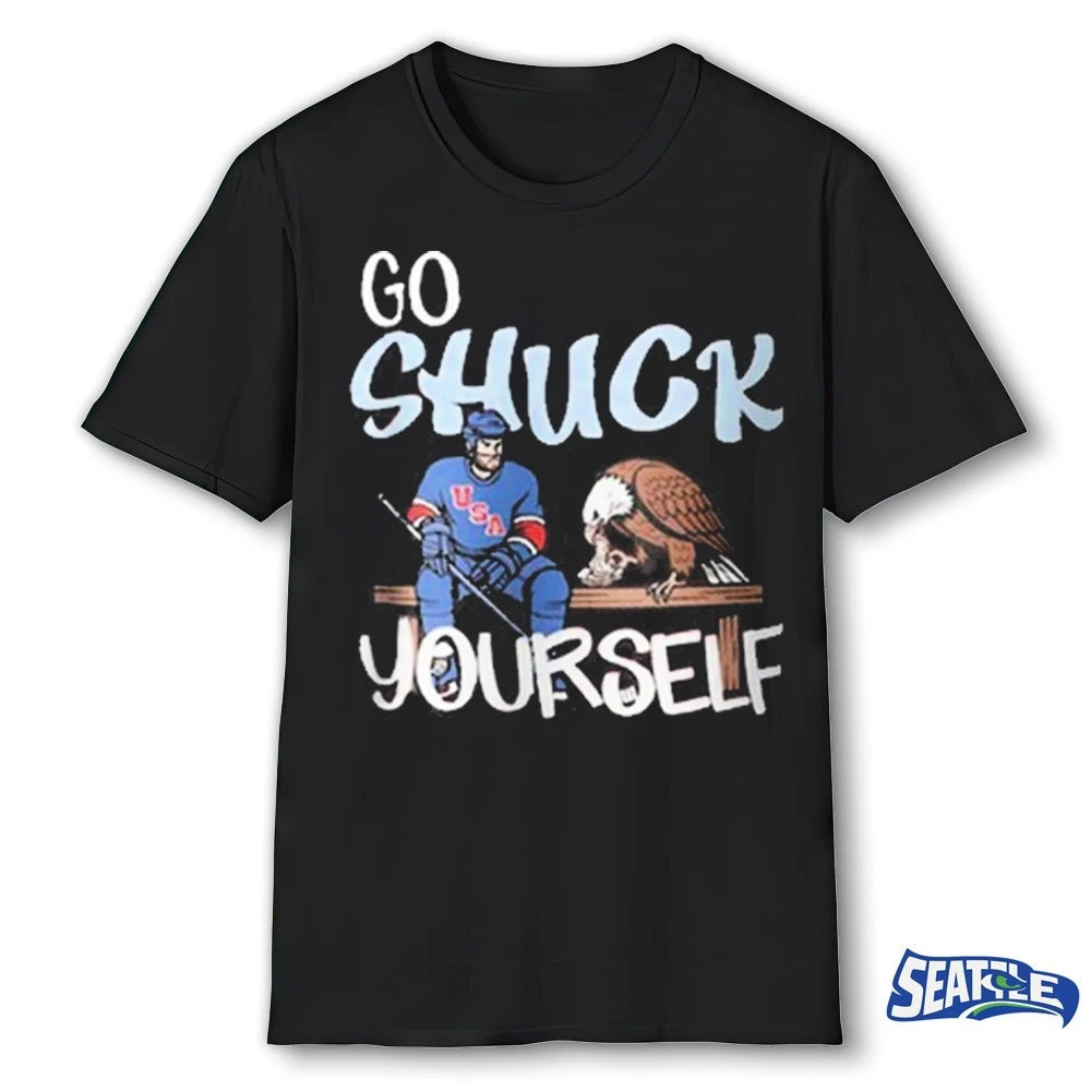 Official Go Shuck Yourself USA Hockey t-shirt