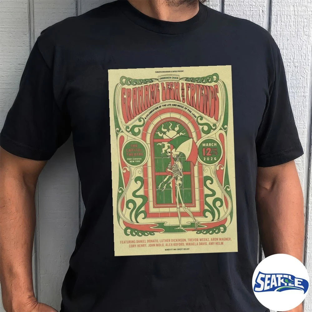Official Grahame Lesh and Friends A Celebration of the Life and Music of Phil Lesh March 14, 2026 Poster t-shirt