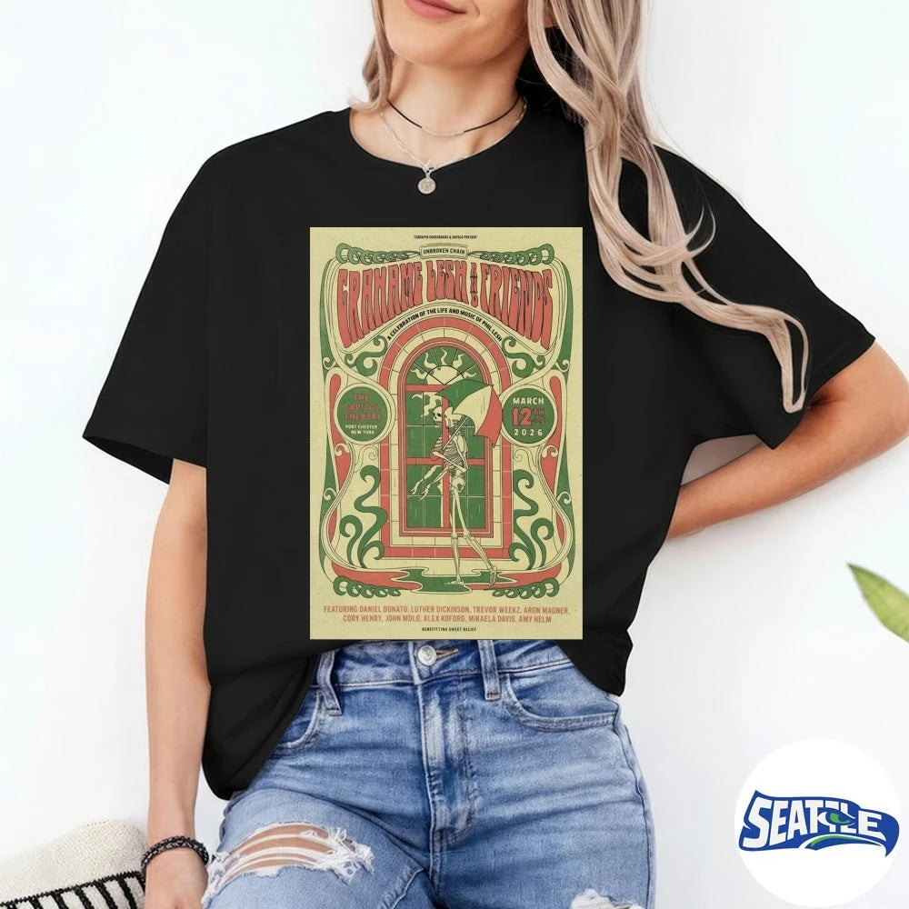 Official Grahame Lesh and Friends A Celebration of the Life and Music of Phil Lesh March 14, 2026 Poster t-shirt