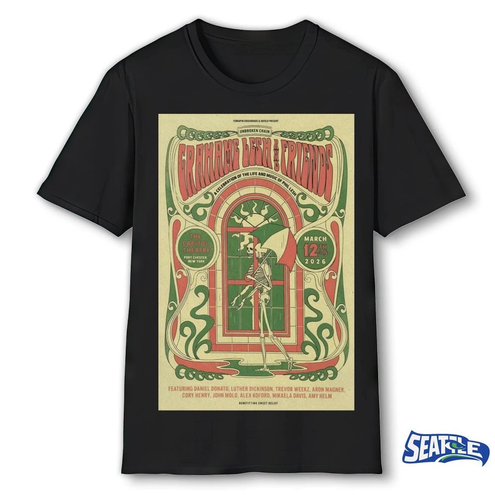 Official Grahame Lesh and Friends A Celebration of the Life and Music of Phil Lesh March 14, 2026 Poster t-shirt