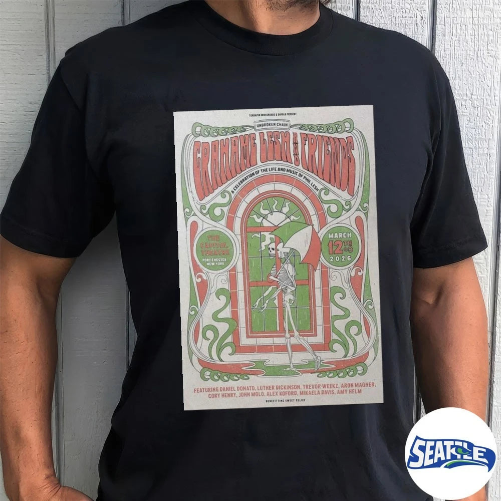 Official Grahame Lesh And Friends Port Chester March 12 2026 Poster t-shirt