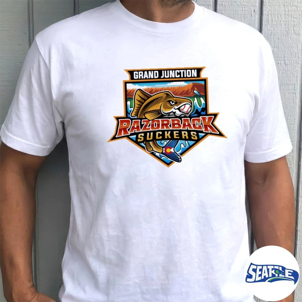 Official Grand Junction Razorback Suckers Baseball Pecos League t-shirt