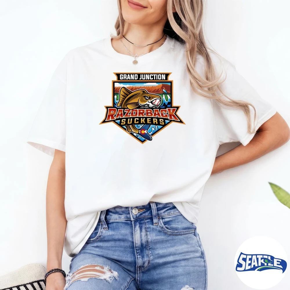 Official Grand Junction Razorback Suckers Baseball Pecos League t-shirt