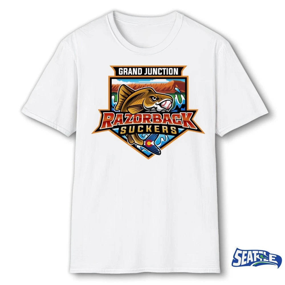 Official Grand Junction Razorback Suckers Baseball Pecos League t-shirt