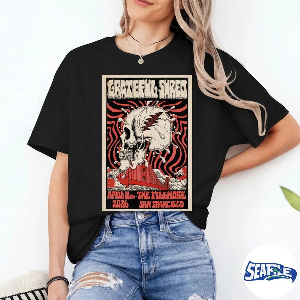 Official Grateful Shred The Fillmore San Francisco, CA April 18 2026 Poster t-shirt