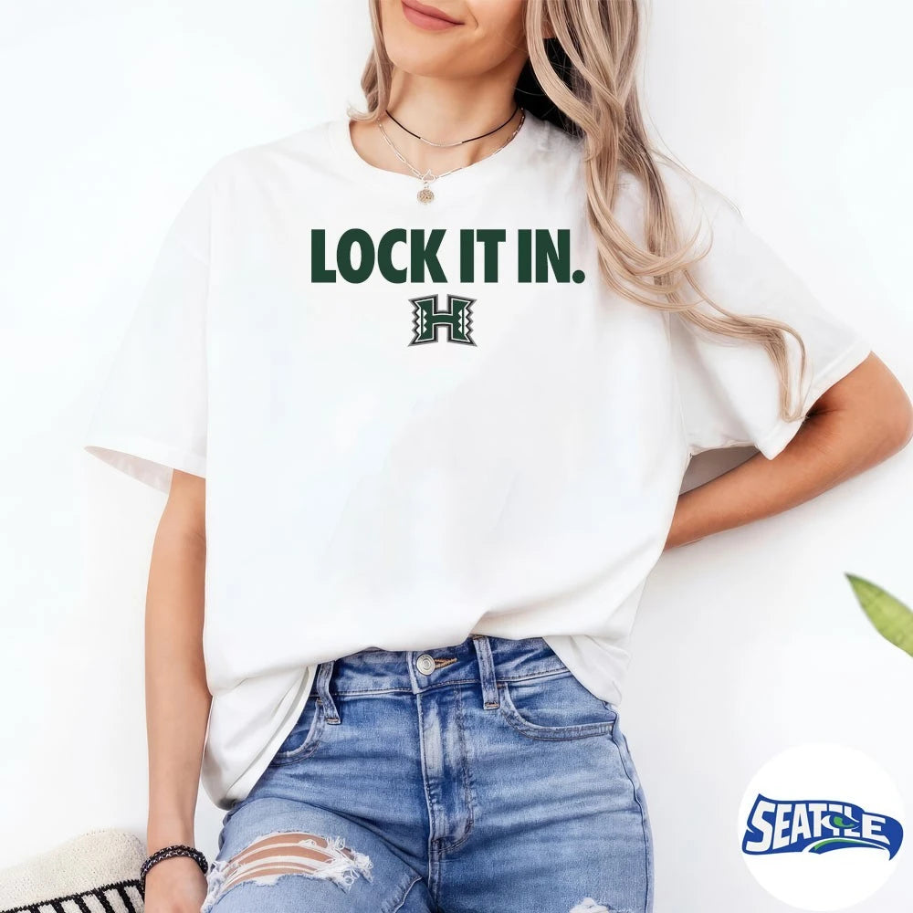 Official Hawaii Rainbow Warriors Women’s Basketball Lock It In 2026 t-shirt