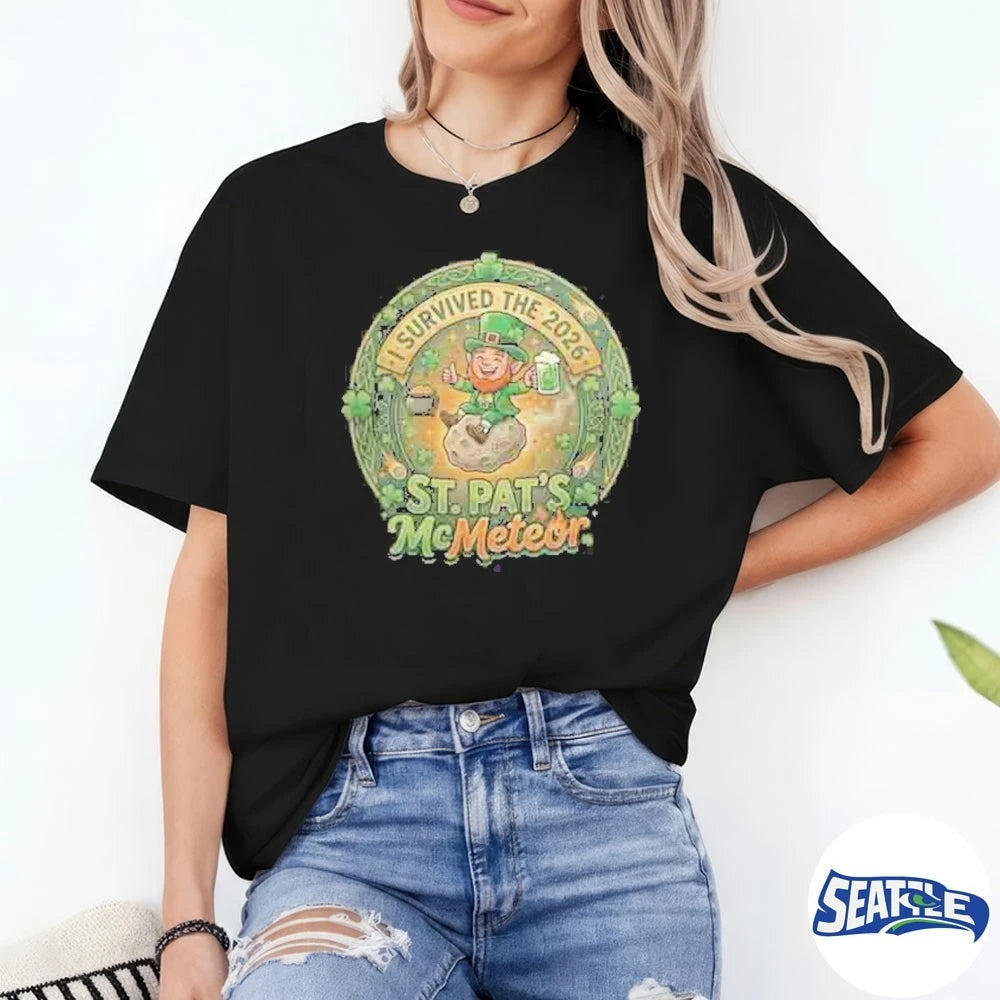 Official I Survived The St. Patricks Day 2026 St. Pat’s McMeteor t-shirt