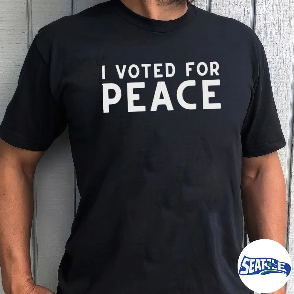 Official I Voted for Peace 2026 t-shirt