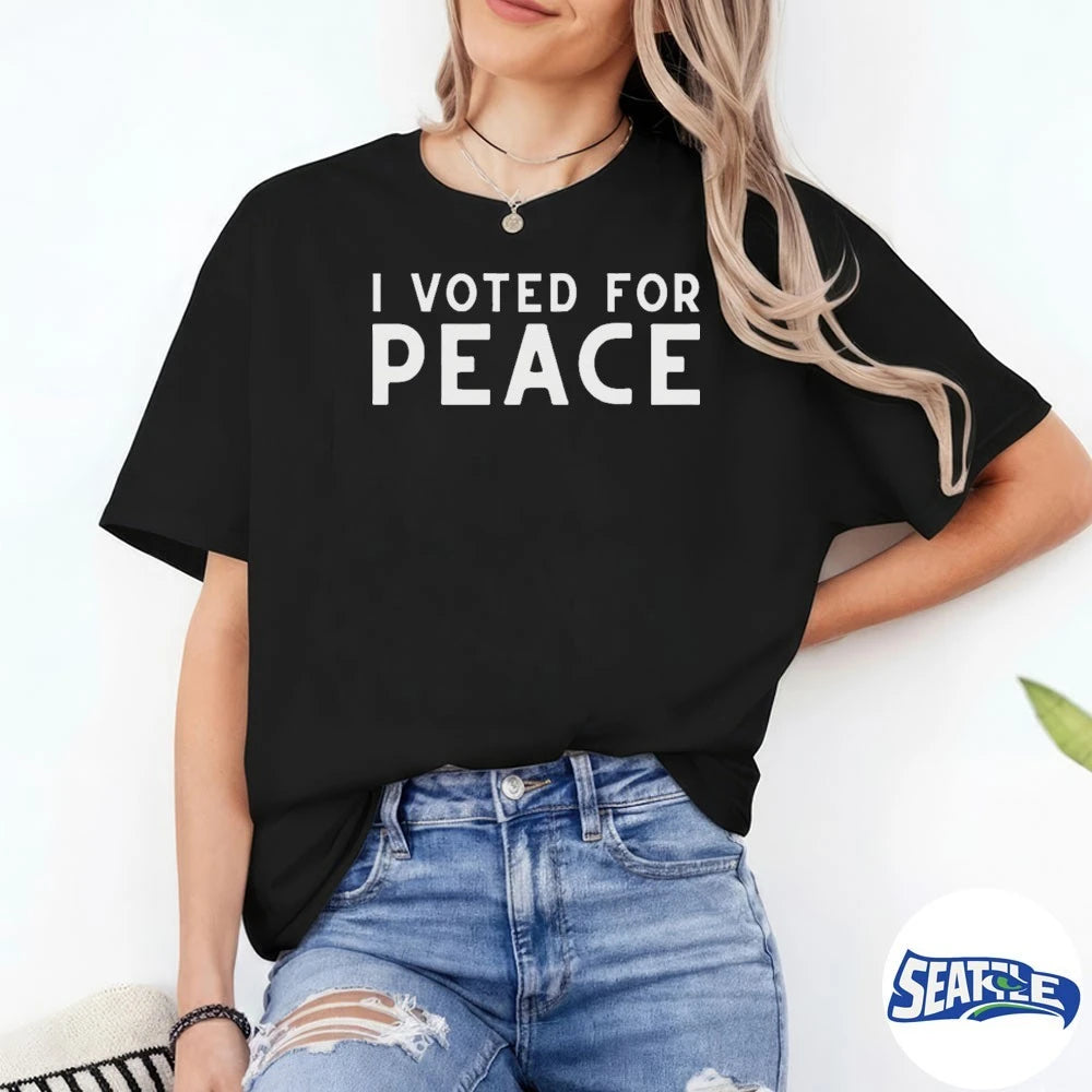 Official I Voted for Peace 2026 t-shirt