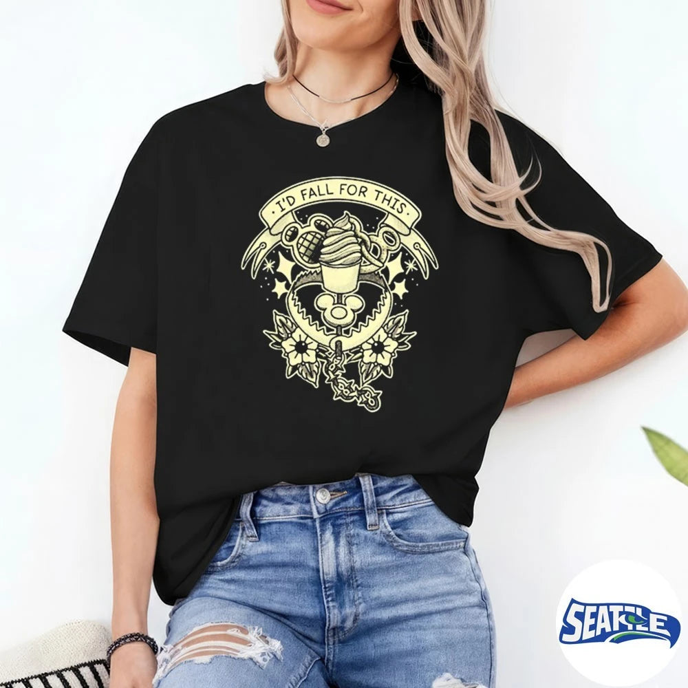 Official I’d Fall For This Tattoo Tee Friday the 13th Exclusive t-shirt